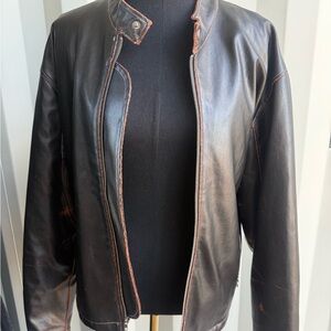 Vintage Black Genuine Leather Jacket